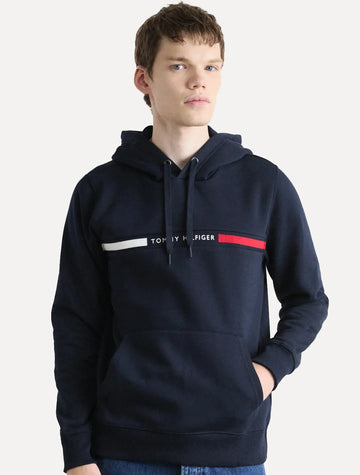 Sudadera con Capucha y Bandera Insertada en el Pecho Tommy Hilfiger